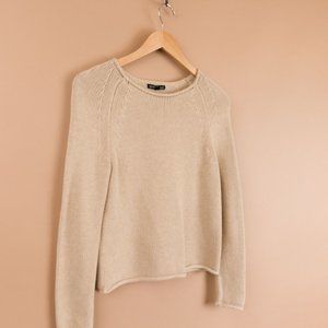 XS Light Brown Knitted Sweater Top